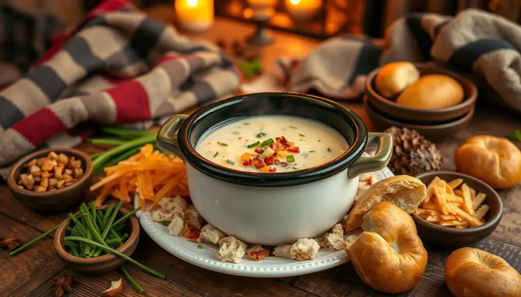 Creamy Crock Pot Potato Soup at Gatherings