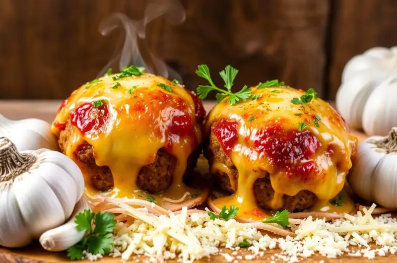 Garlic Parmesan Cheeseburger Bombs