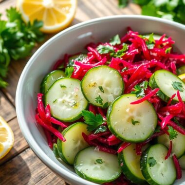Refreshing Cucumber Beetroot Salad