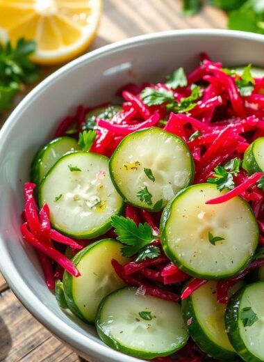 Refreshing Cucumber Beetroot Salad