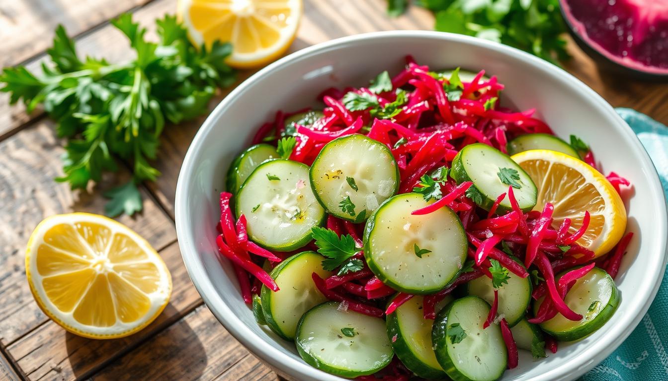 Refreshing Cucumber Beetroot Salad