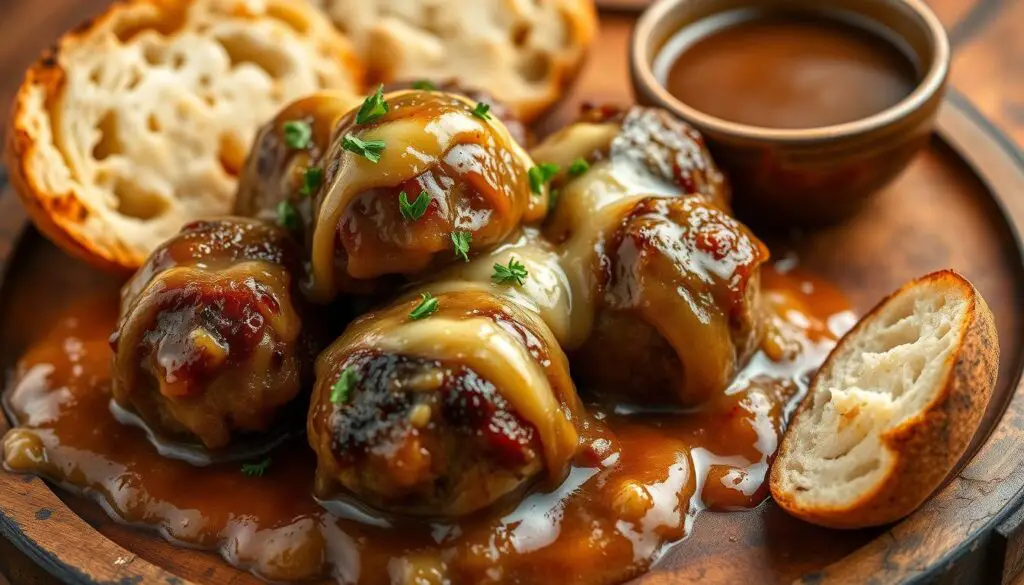 Savory French Onion Meatballs