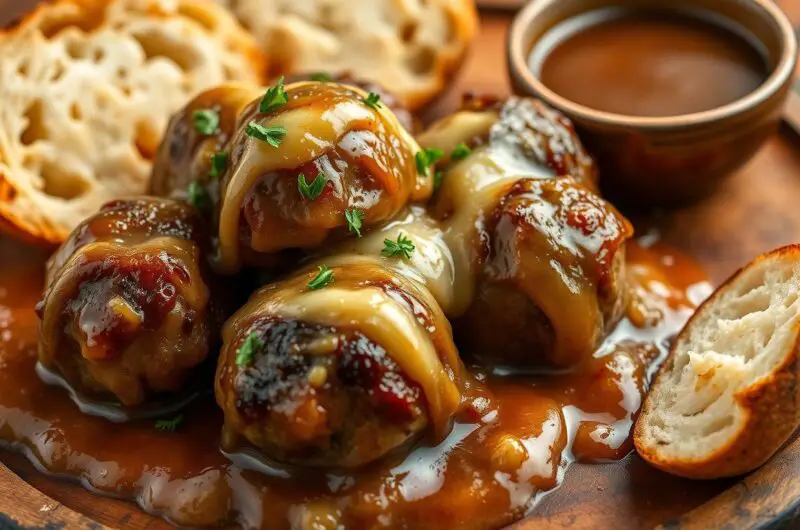Savory French Onion Meatballs