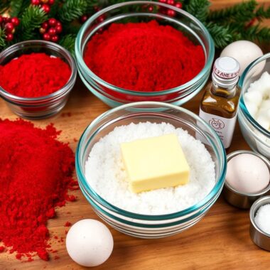 What are red velvet cookies made of?