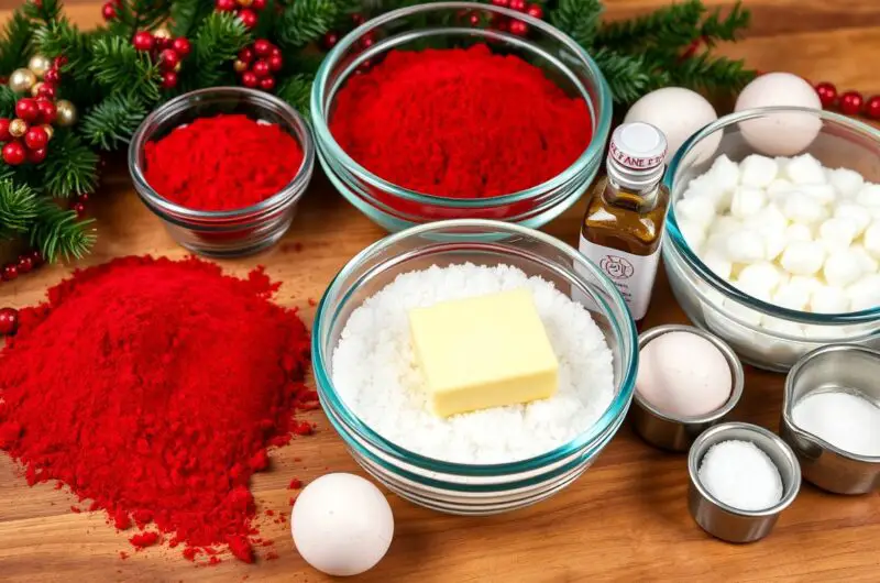 What are red velvet cookies made of?