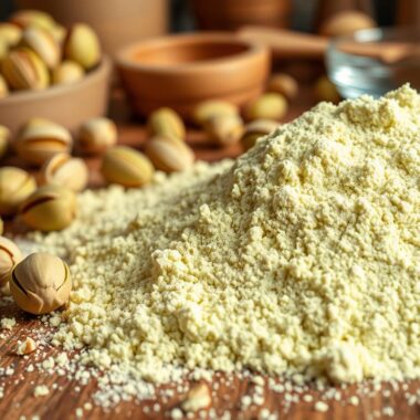 What does pistachio flour taste like?