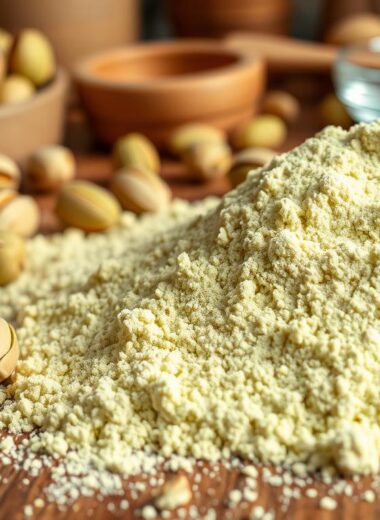 What does pistachio flour taste like?