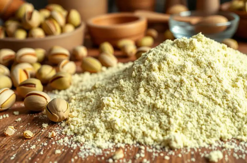 What does pistachio flour taste like?
