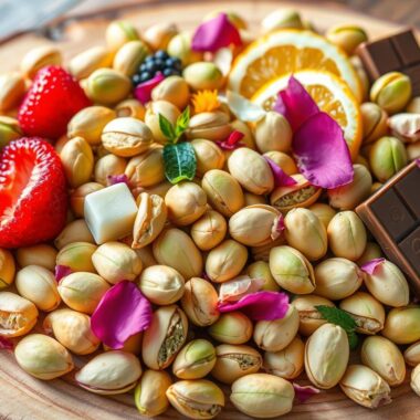 What flavor pairs well with pistachio?