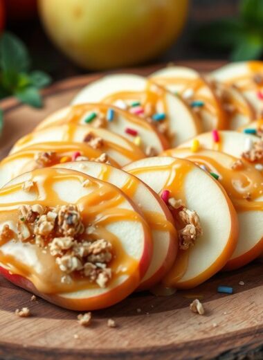 What goes well with apple slices?