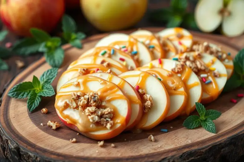 What goes well with apple slices?