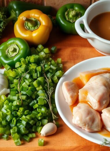 What is smothered chicken made of?