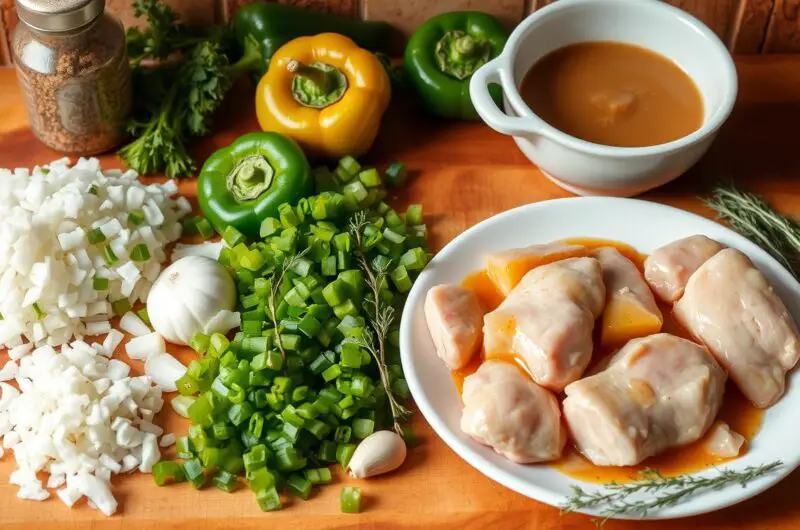 What is smothered chicken made of?