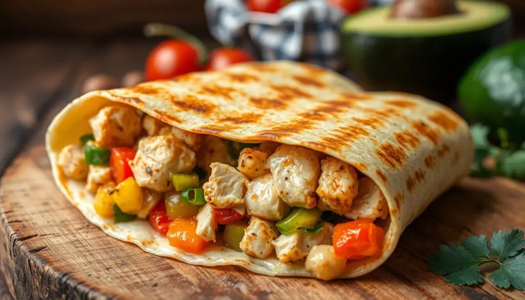 grilled tortilla wrap