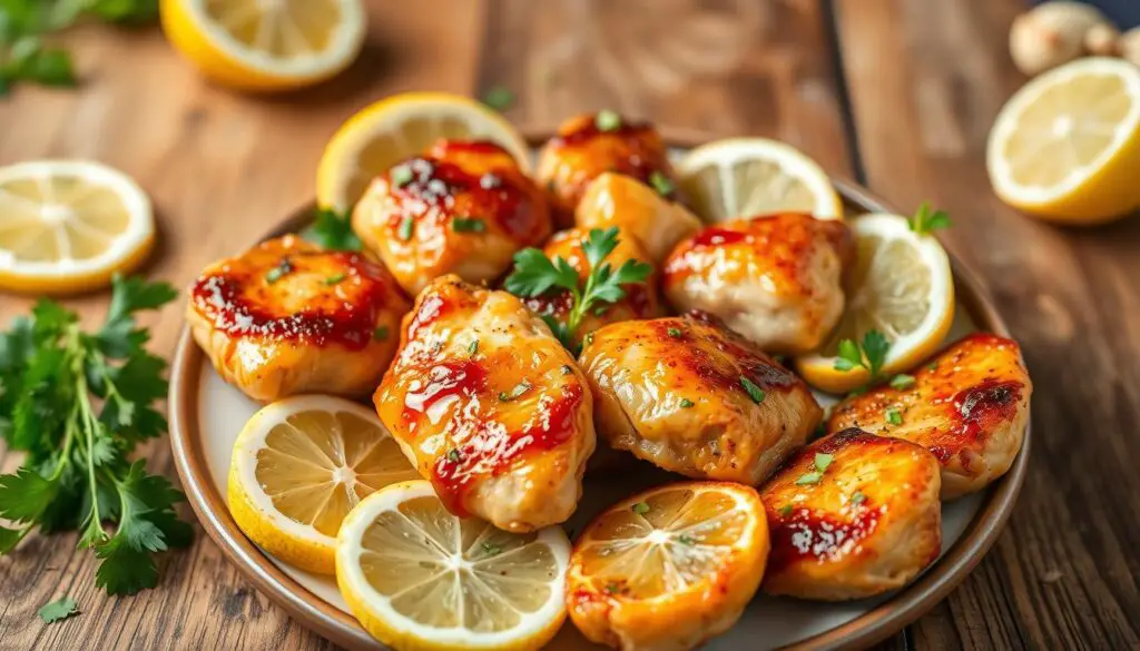 lemon garlic chicken bites