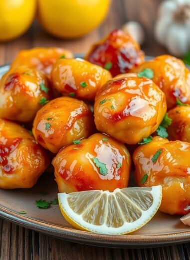 lemon garlic chicken bites