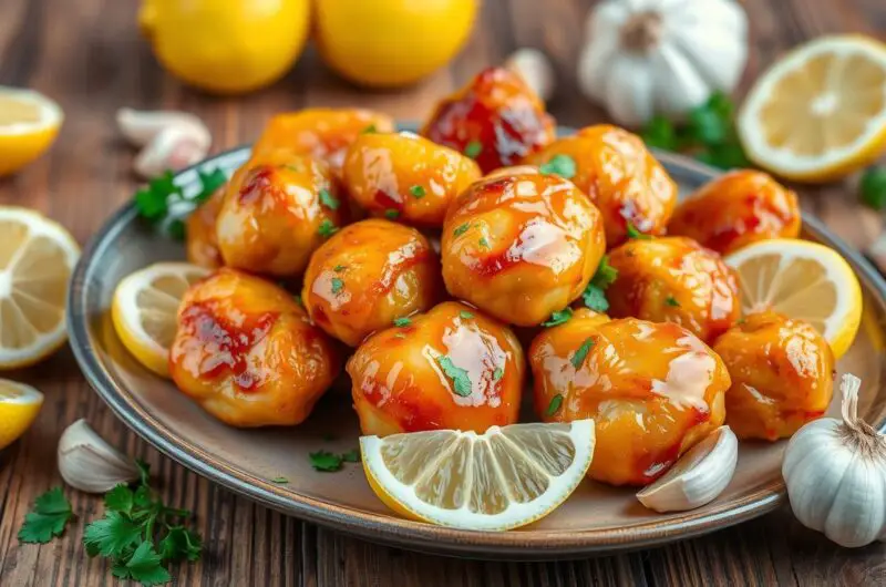 lemon garlic chicken bites