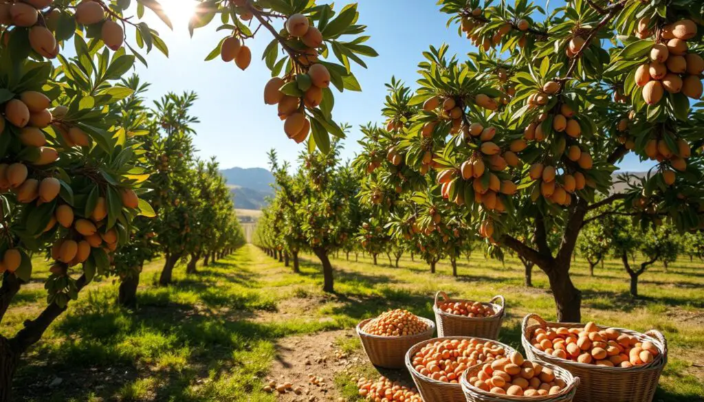 pistachio harvesting