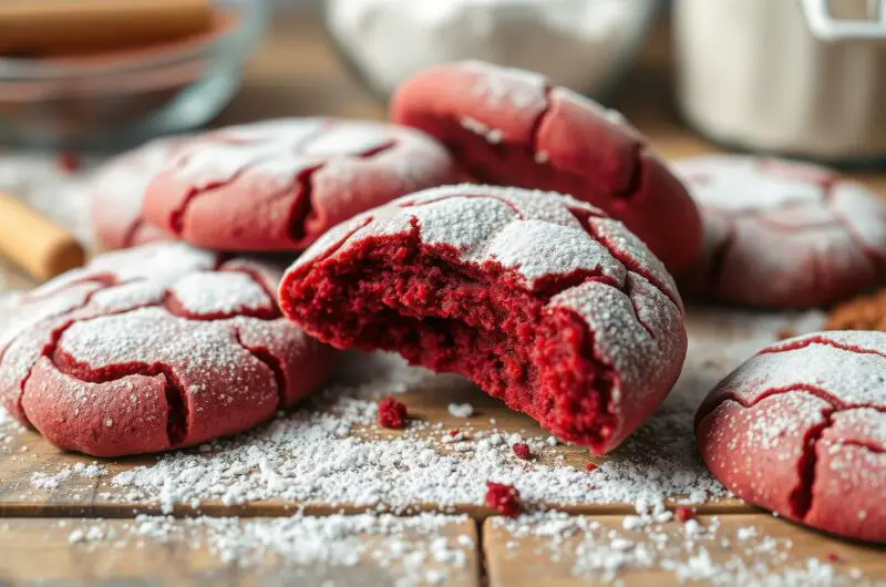 red velvet cake cookies