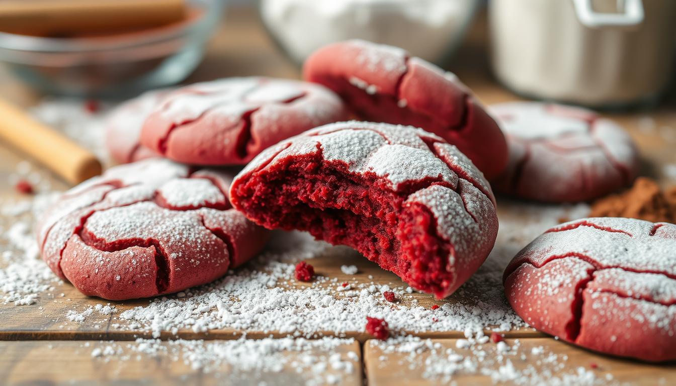 red velvet cake cookies