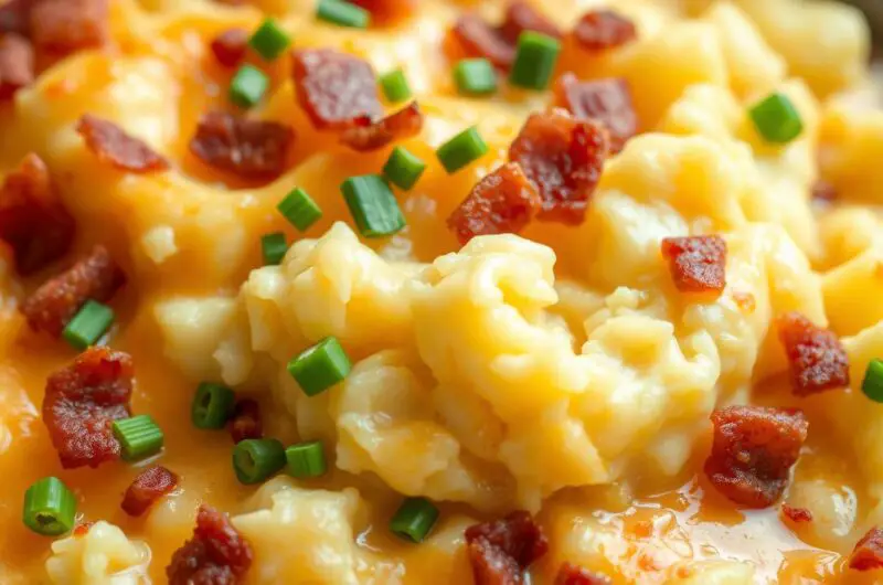Cheddar and Bacon Mashed Potato Casserole