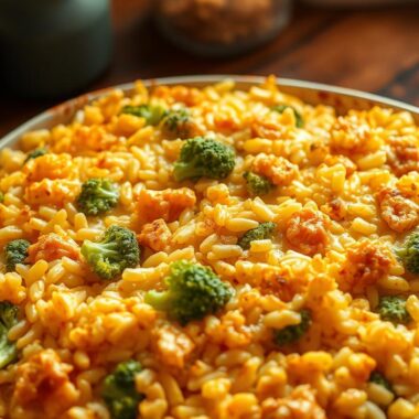 Cheese Lover’s Broccoli Rice Bake