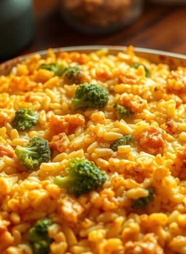Cheese Lover’s Broccoli Rice Bake