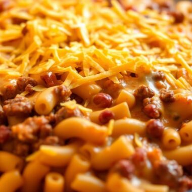 Cheesy Chili Mac Casserole