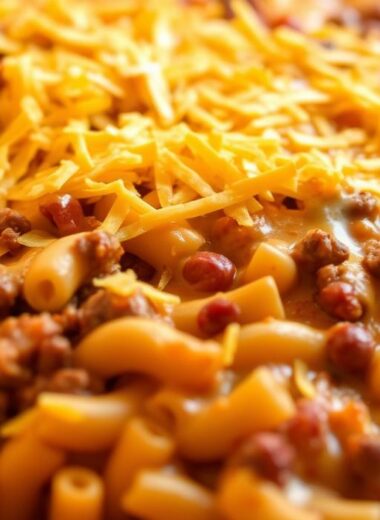 Cheesy Chili Mac Casserole