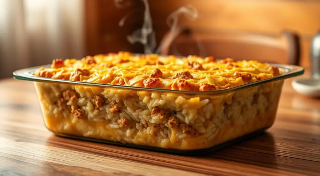 Cheesy Ground Turkey and Rice Casserole