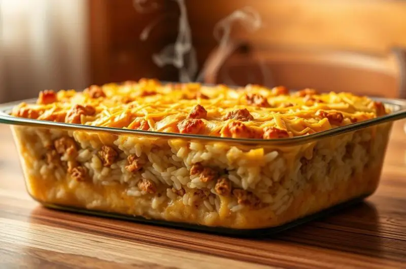 Cheesy Ground Turkey and Rice Casserole