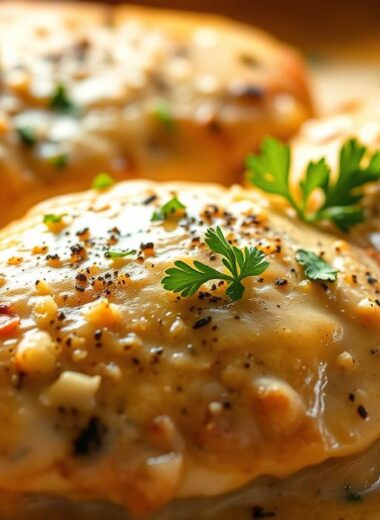 Creamy Garlic Parmesan Chicken Bake