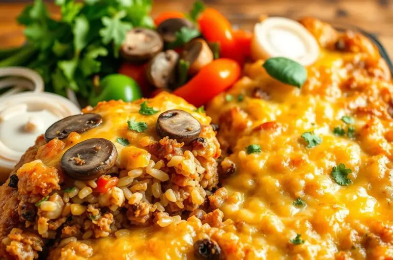 Mushroom and Brown Rice Bake