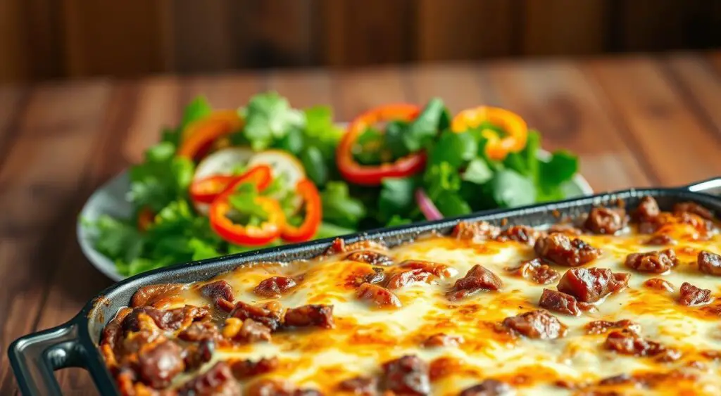 Philly Cheesesteak Casserole
