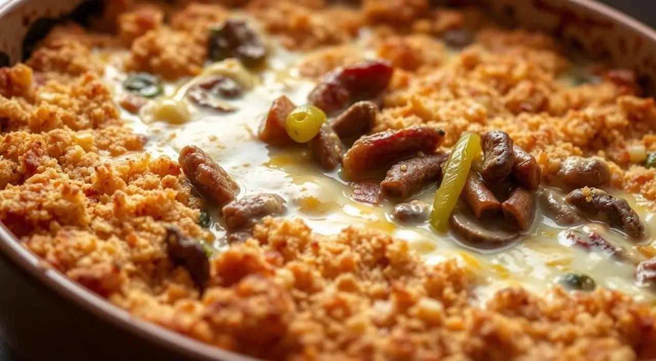 Philly Cheesesteak Casserole