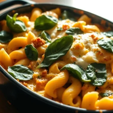 Spinach Ricotta Pasta Bake