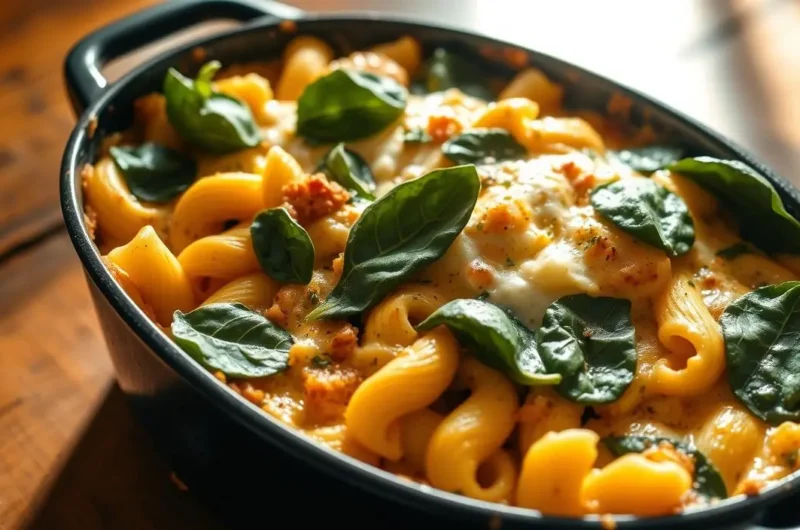 Spinach Ricotta Pasta Bake