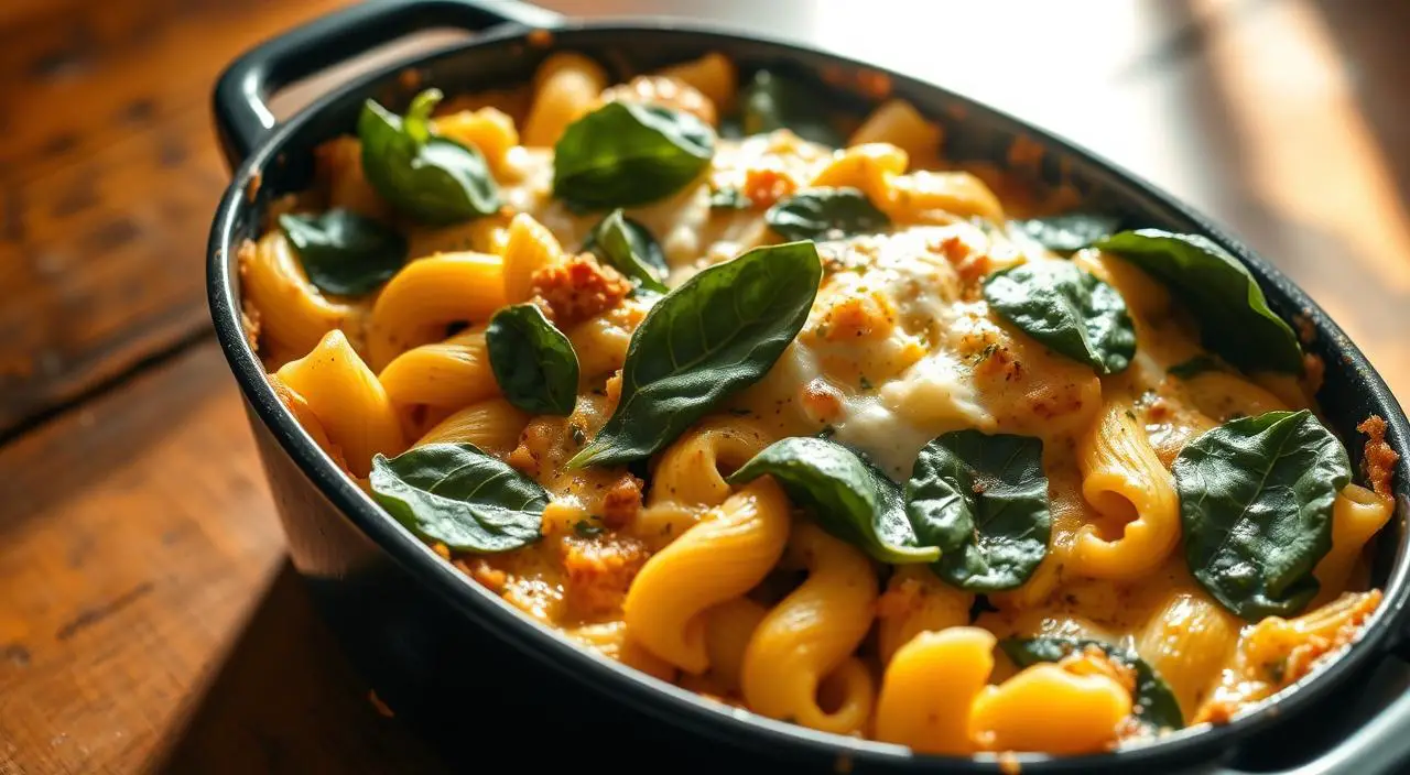 Spinach Ricotta Pasta Bake