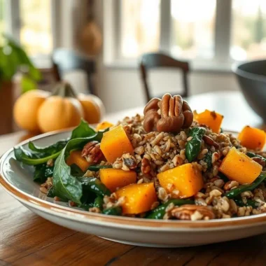 Squash and Wild Rice Bake