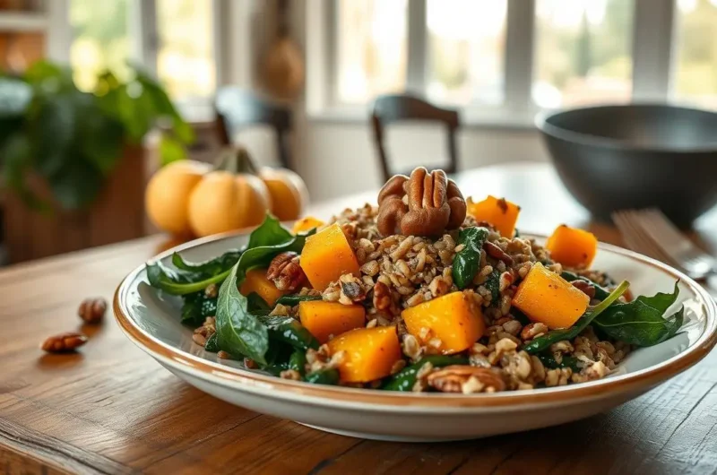 Squash and Wild Rice Bake