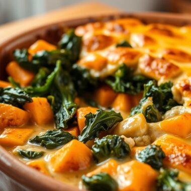 Sweet Potato and Kale Casserole
