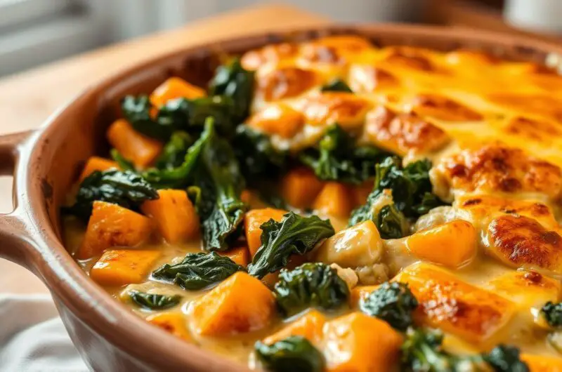 Sweet Potato and Kale Casserole
