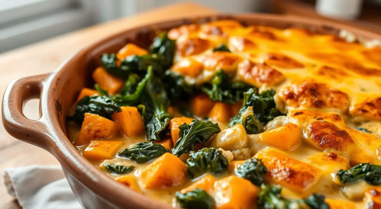 Sweet Potato and Kale Casserole