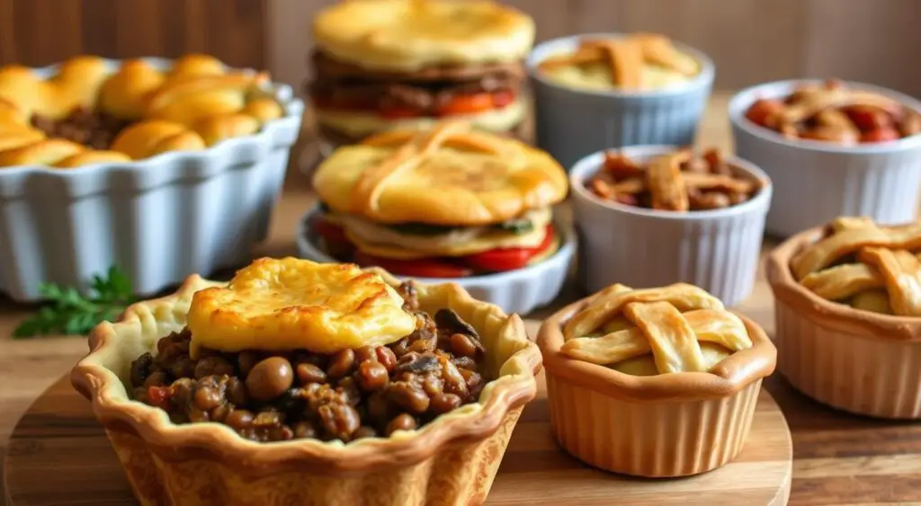 creative variations of plant-based shepherd's pie