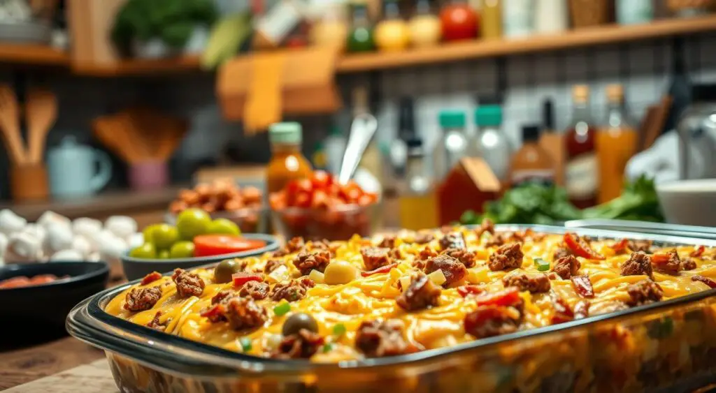 customizing cheeseburger casserole
