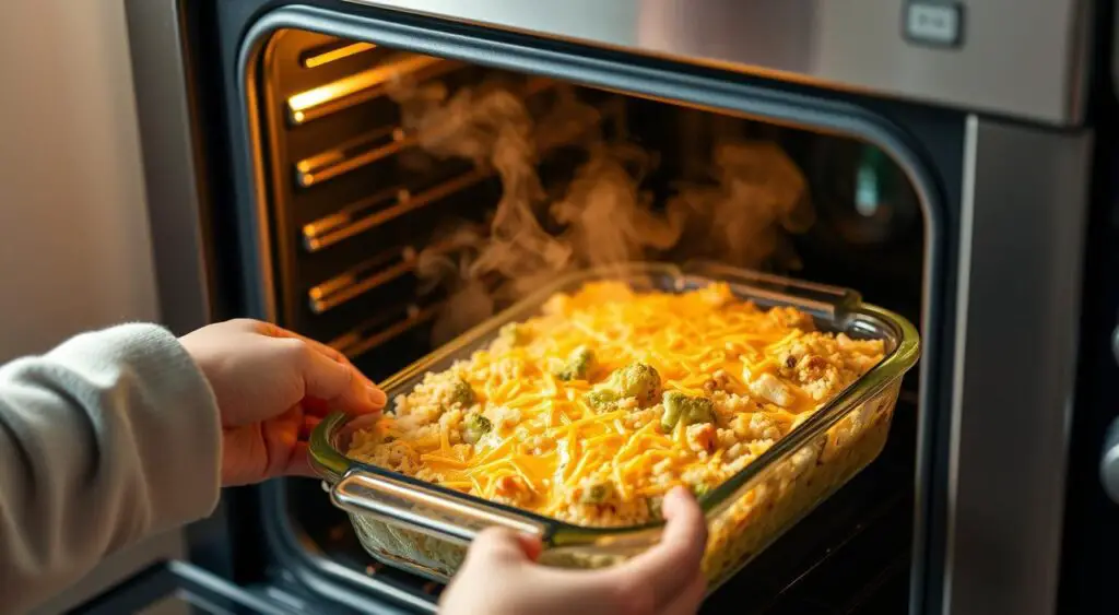 reheating broccoli rice casserole