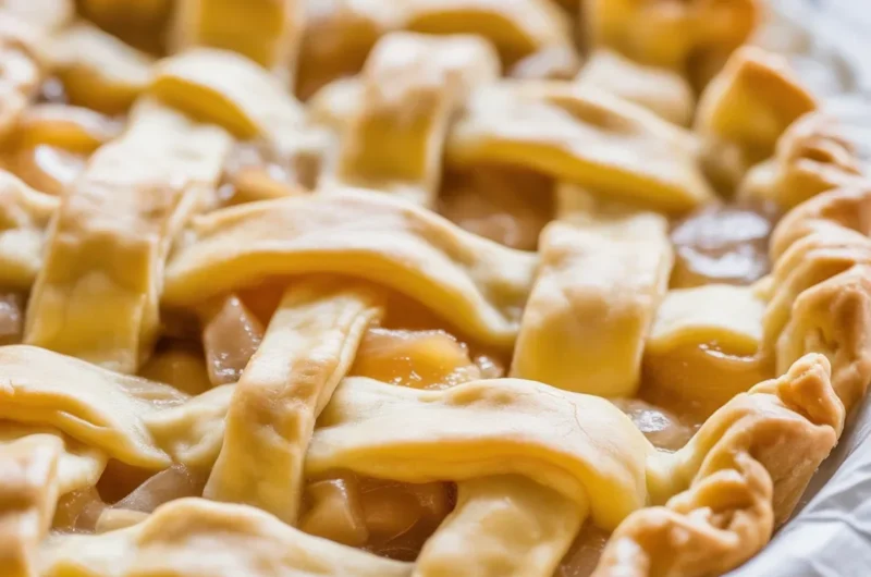 Delicious homemade Apple Pie with buttery crust and flavorful apple filling.