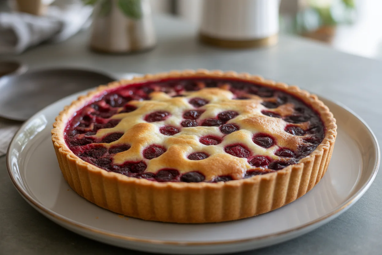 Cranberry Custard Pie