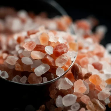 A refreshing drink made with pink Himalayan salt, water, and lemon juice.