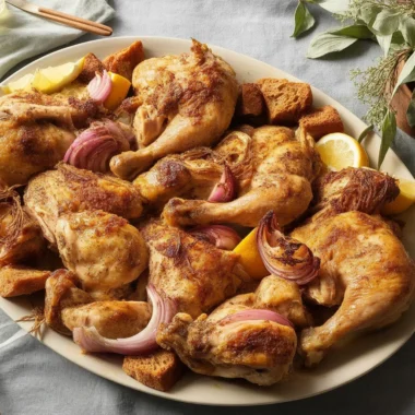 Cooked chicken stored in the fridge, showing food safety guidelines.